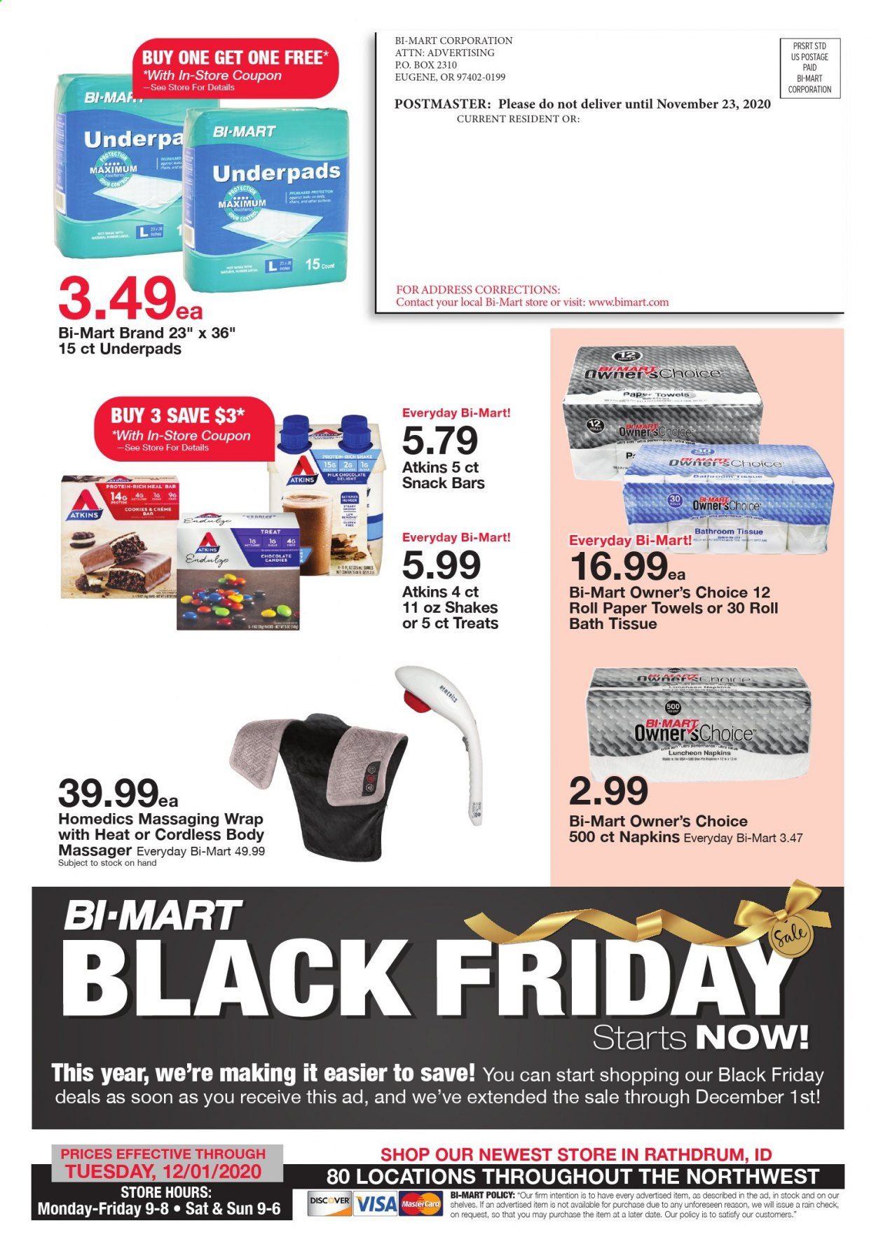 Bi-Mart Weekly Ad Flyer November 24 to December 1
