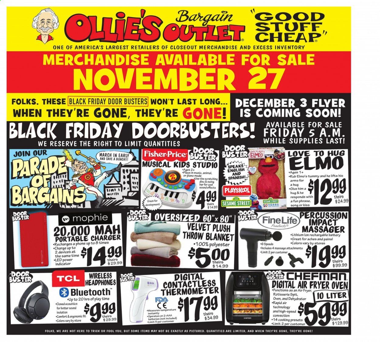 Ollie's Bargain Outlet Weekly Ad Flyer November 27 to December 2