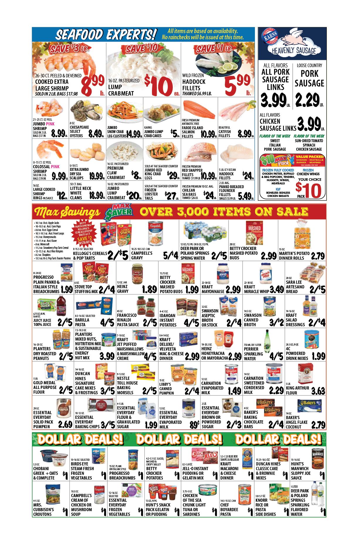 Karns Quality Foods Thanksgiving Weekly Ad Flyer November 24 to November 30, 2020