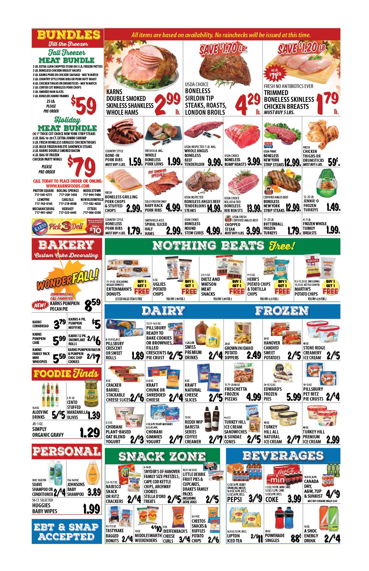 Karns Quality Foods Thanksgiving Weekly Ad Flyer November 24 to November 30, 2020
