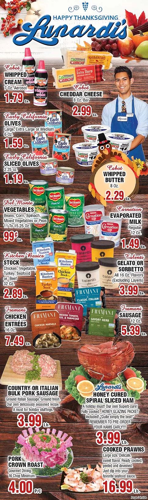 Lunardi's Thanksgiving Weekly Ad Flyer November 24 to November 30, 2020