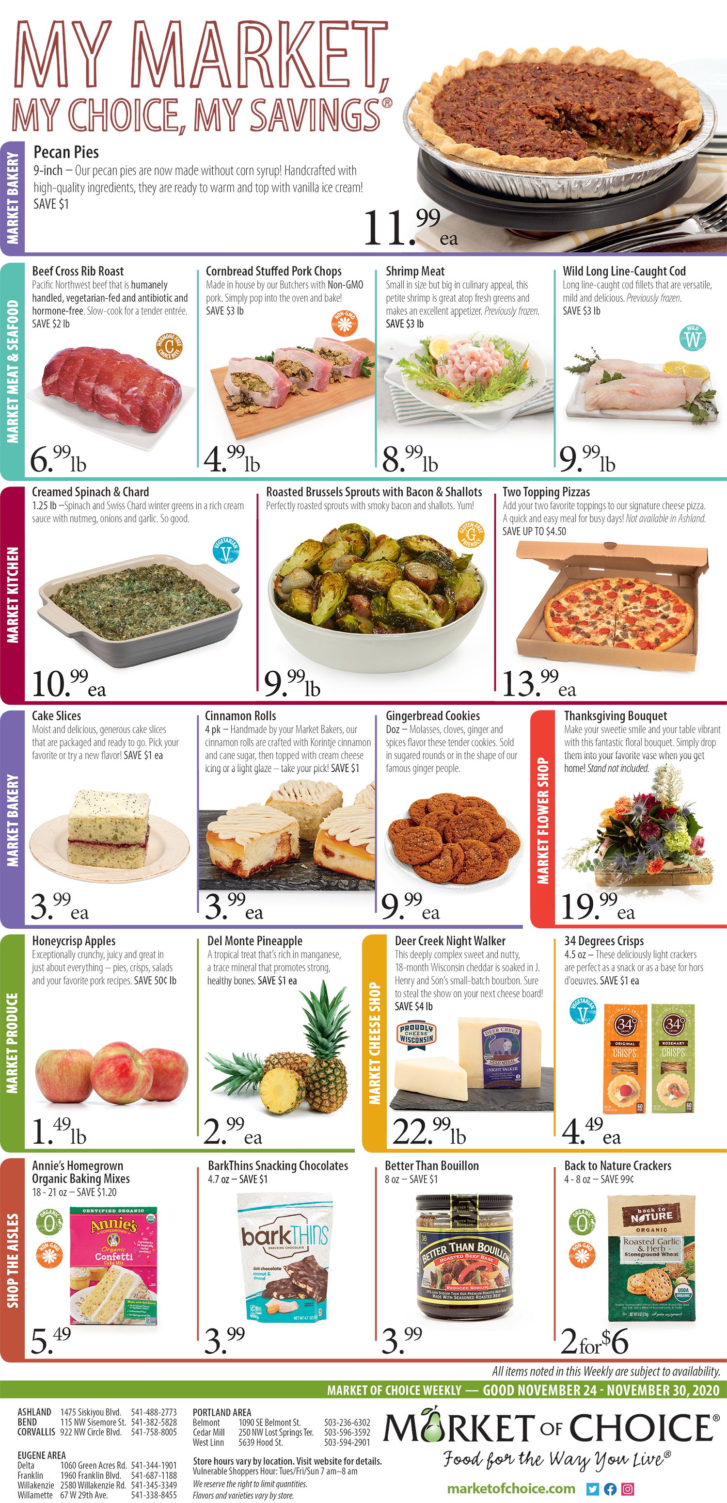 Market Of Choice Thanksgiving Weekly Ad Flyer November 24 to November 30, 2020