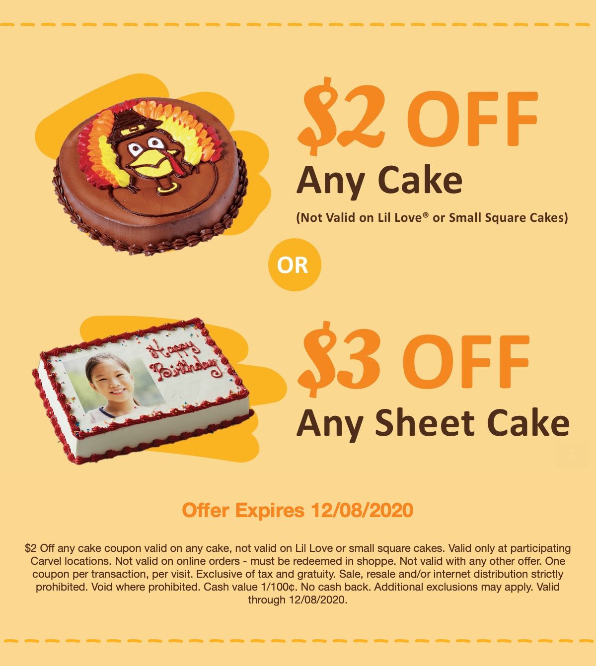 New $2 Off Carvel Cakes and $3 Off Carvel Sheet Cakes Coupons at Carvel New $2 Off Carvel Cakes and $3 Off Carvel Sheet Cakes Coupons at Carvel