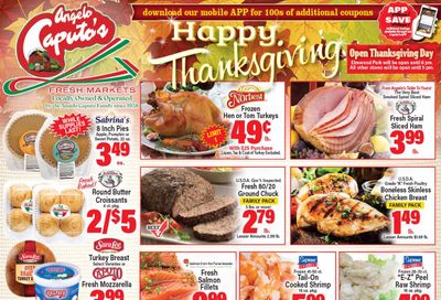 Angelo Caputo's Thanksgiving Ad Flyer November 25 to December 1, 2020