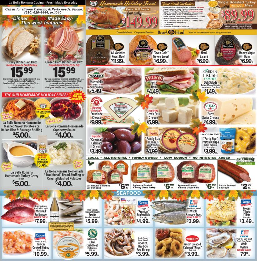 Angelo Caputo's Thanksgiving Ad Flyer November 25 to December 1, 2020