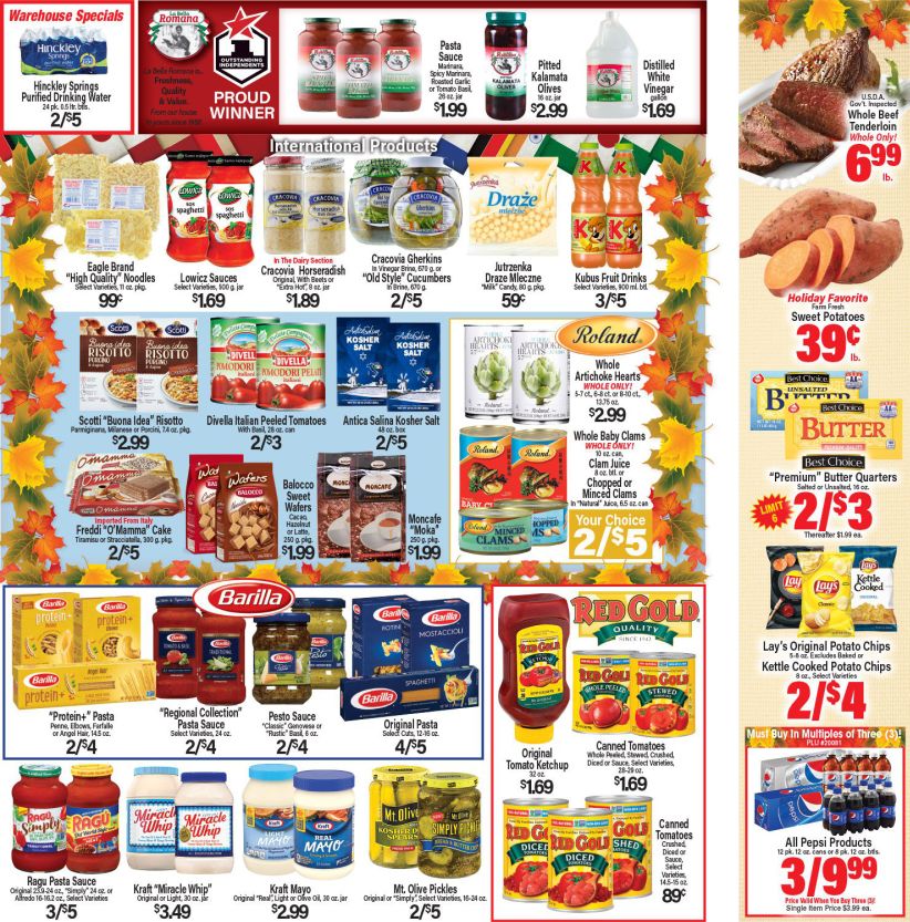 Angelo Caputo's Thanksgiving Ad Flyer November 25 to December 1, 2020