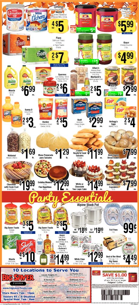 Big Saver Foods Thanksgiving Ad Flyer November 25 to December 1, 2020