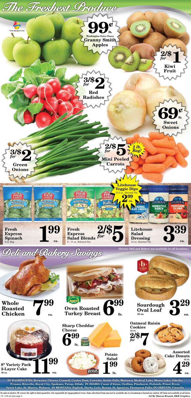 Harvest Foods Thanksgiving Ad Flyer November 25 to December 1, 2020