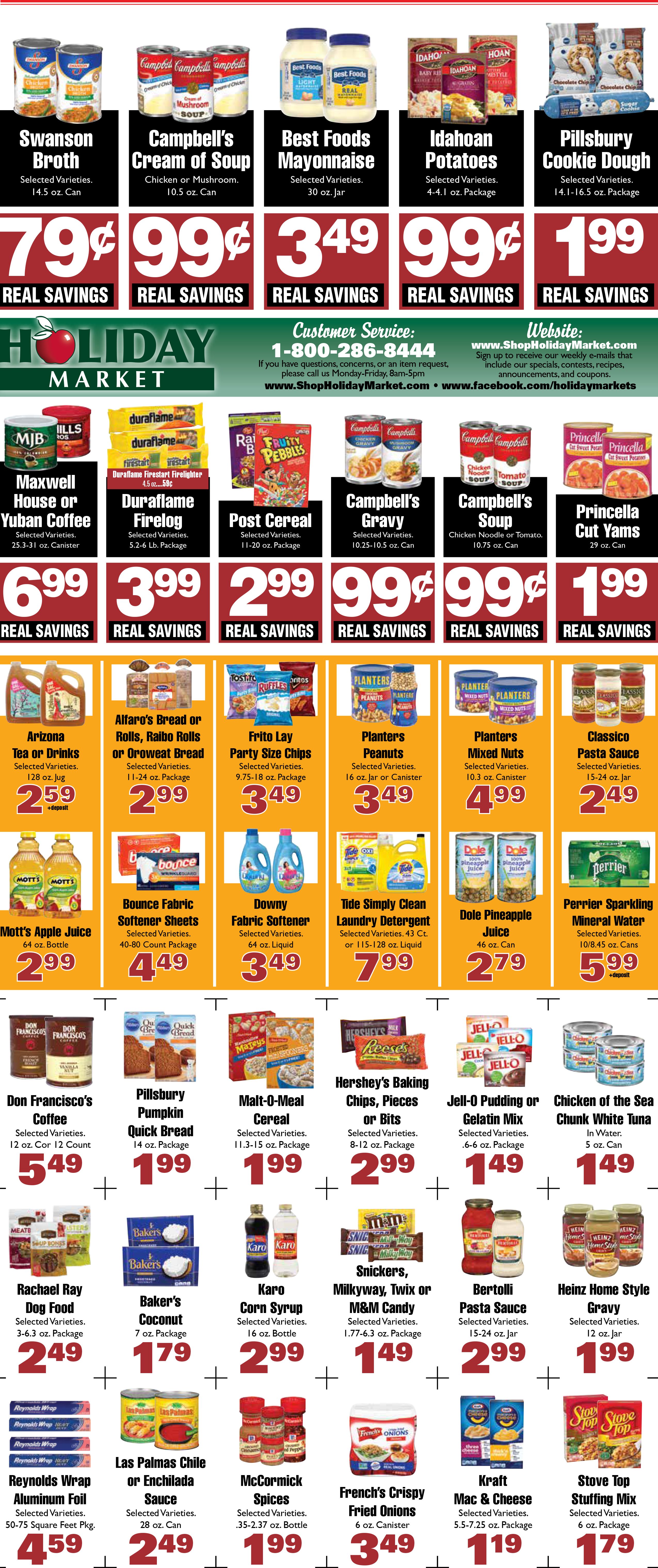 Holiday Market Thanksgiving Ad Flyer November 25 to December 1, 2020