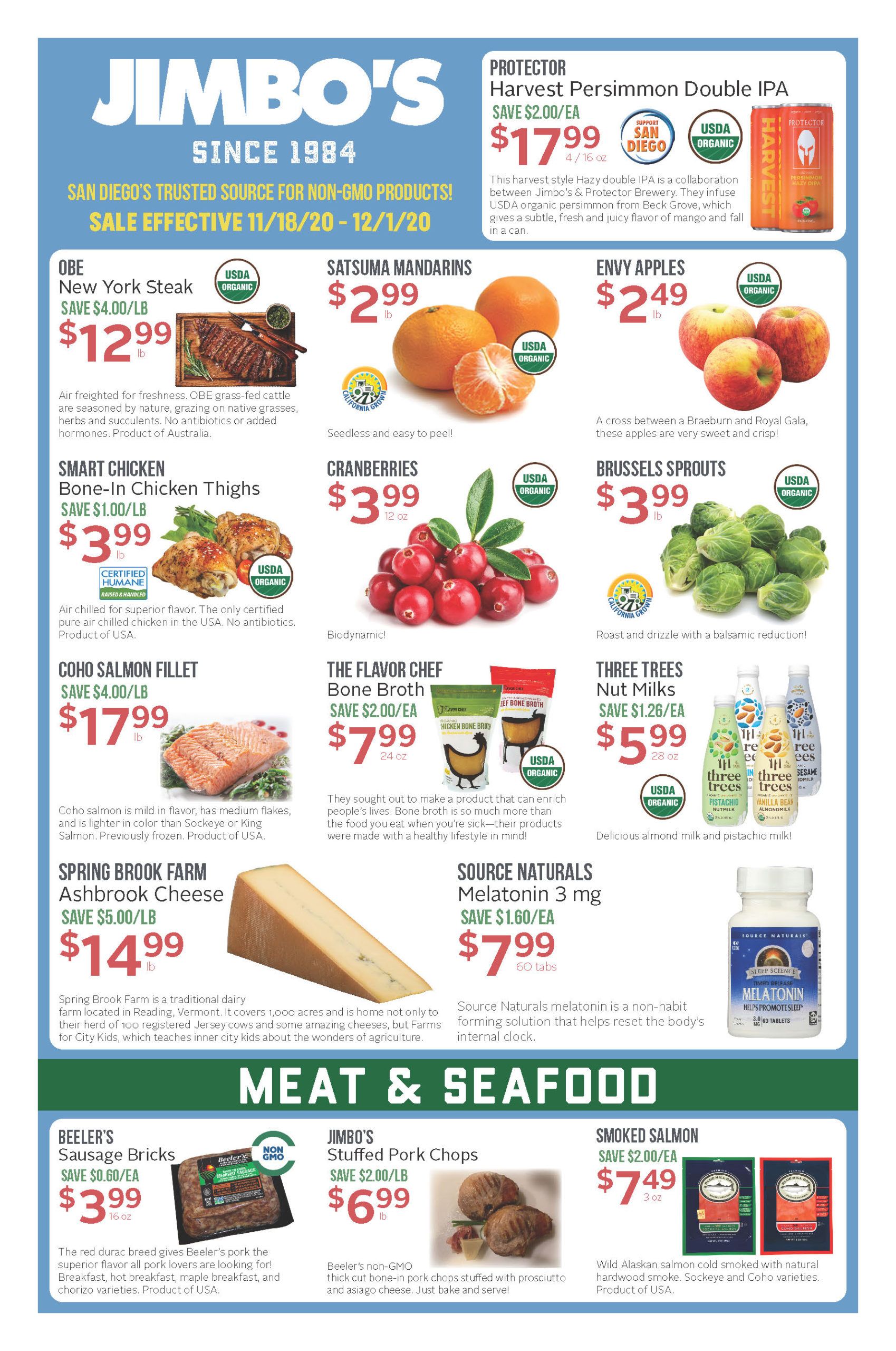 Jimbo's Thanksgiving Ad Flyer November 25 to December 1, 2020