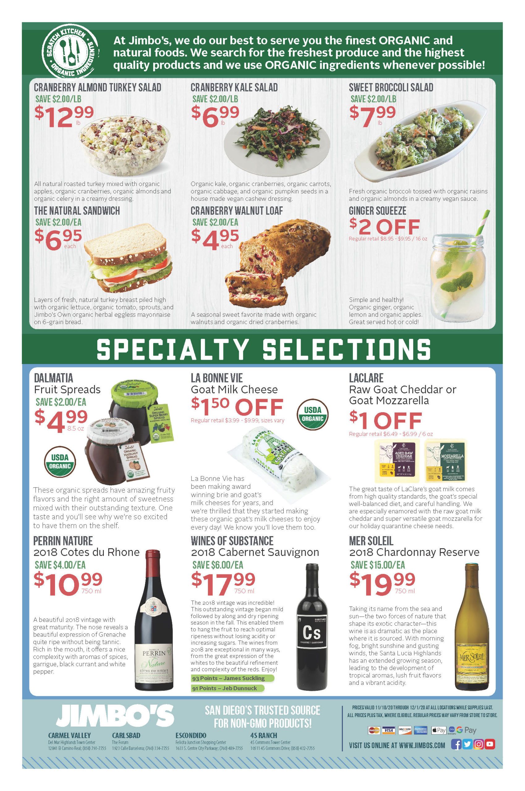 Jimbo's Thanksgiving Ad Flyer November 25 to December 1, 2020