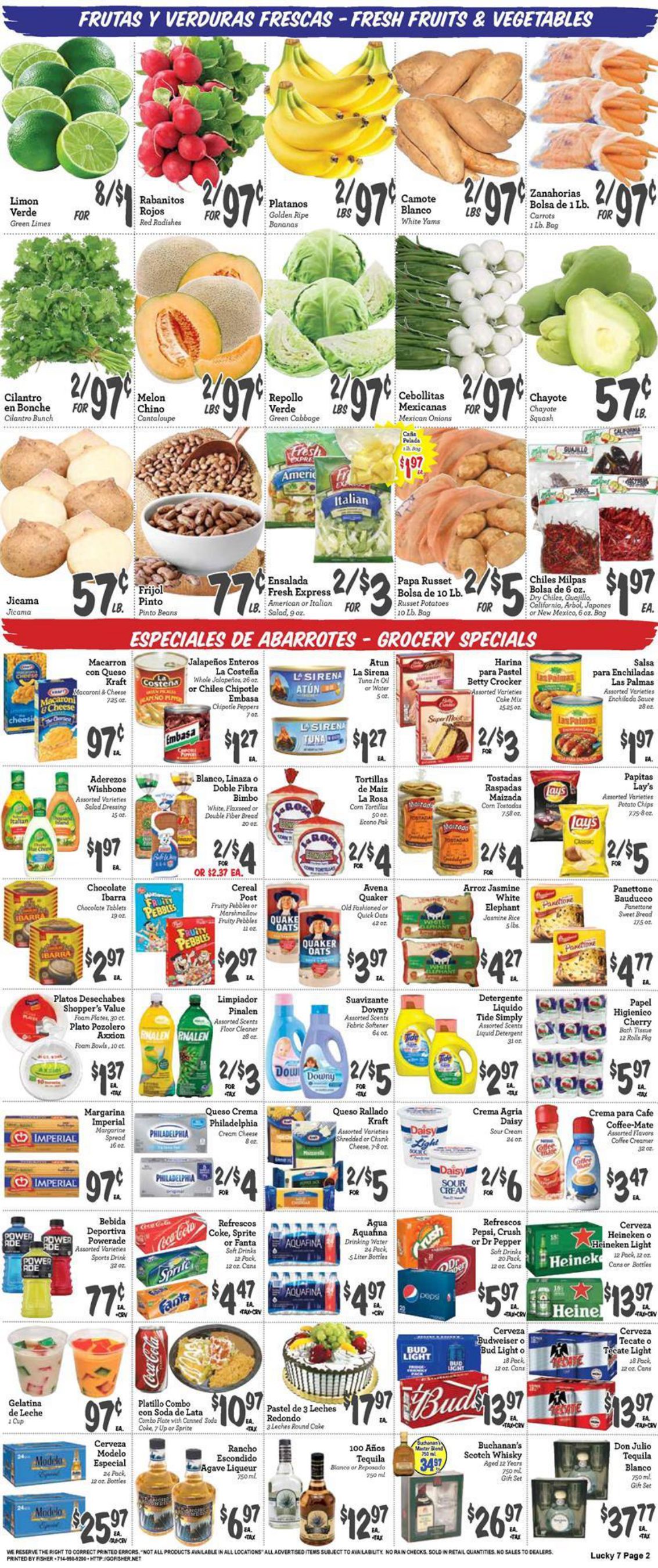 Lucky 7 Supermarket Thanksgiving Ad Flyer November 18 to December 1, 2020