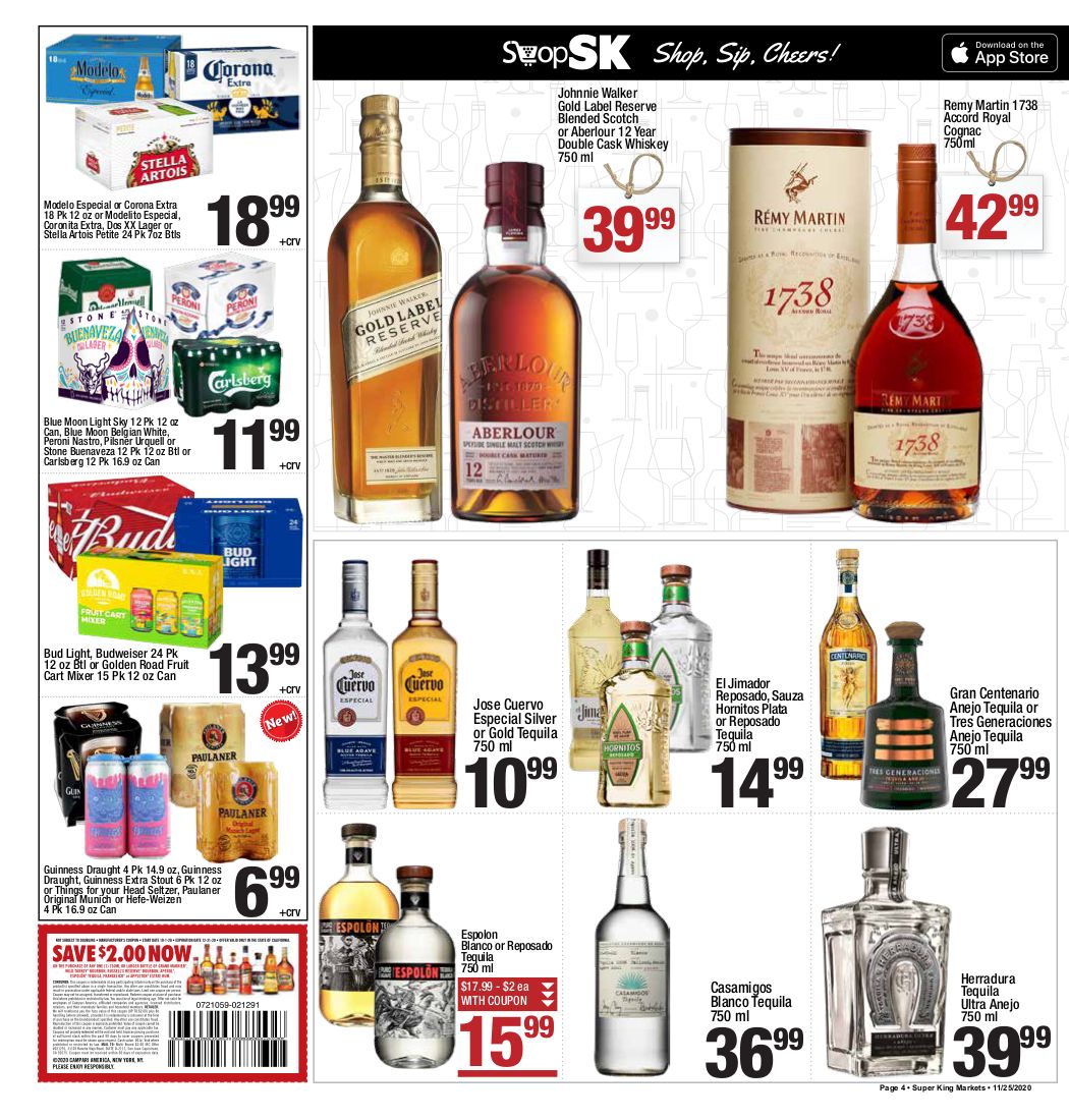 Super King Markets Thanksgiving Ad Flyer November 25 to December 1, 2020