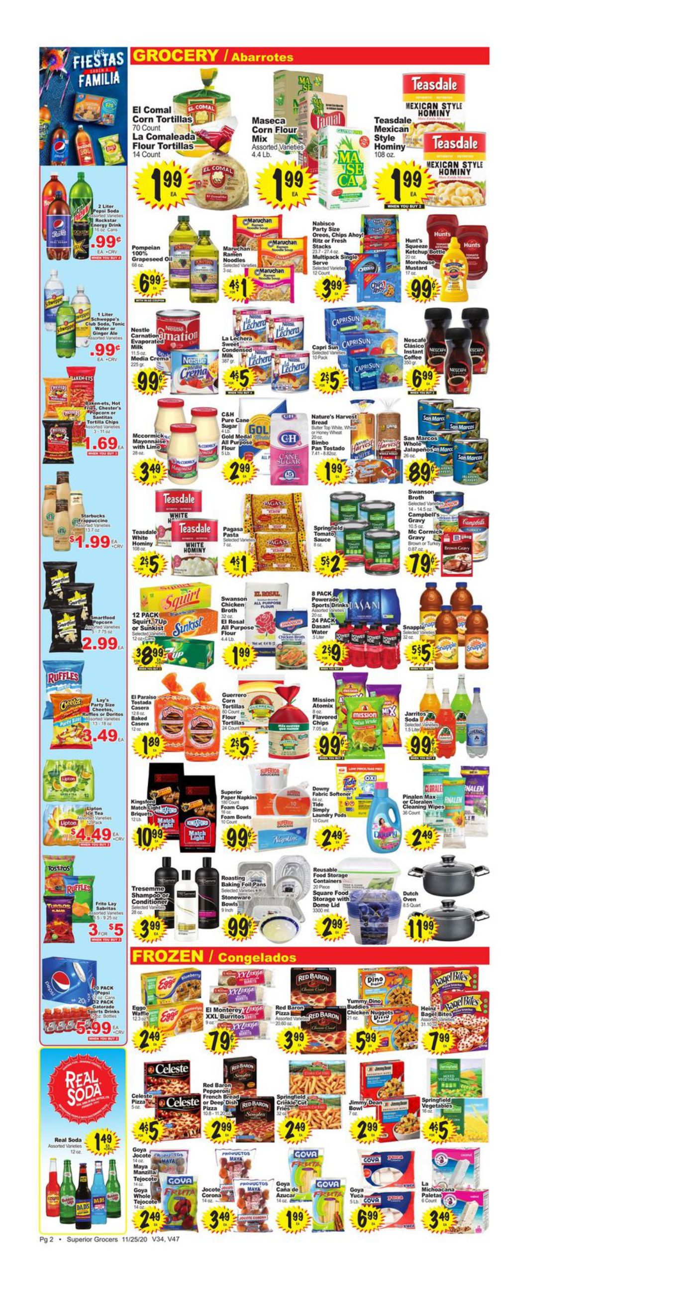 Superior Grocers Thanksgiving Ad Flyer November 25 to December 1, 2020