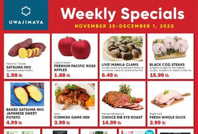 Uwajimaya Weekly Ad Flyer November 25 to December 1, 2020