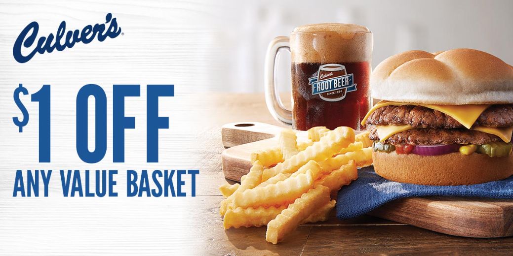 MyCulver's Rewards Members Check Your Inbox for a $1 Off Coupon for a Regular Value Basket MyCulver's Rewards Members Check Your Inbox for a $1 Off Coupon for a Regular Value Basket