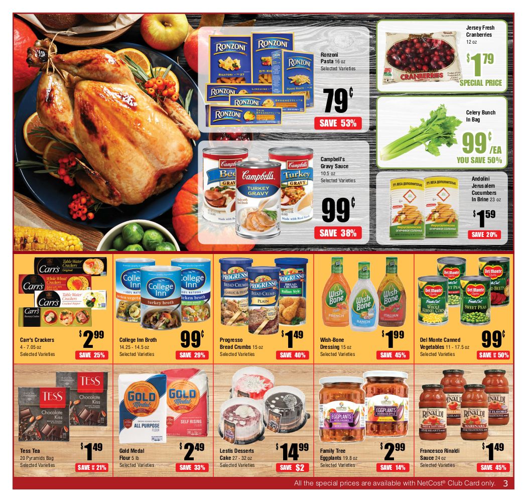NetCost Thanksgiving Weekly Ad Flyer November 19 to December 2, 2020