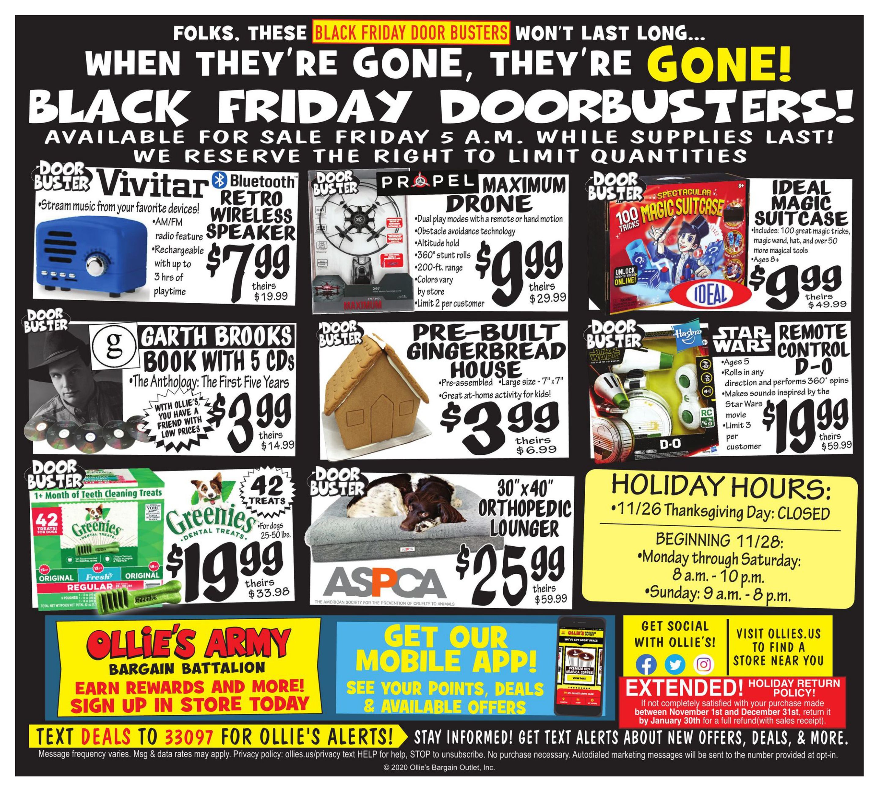 Ollie's Bargain Outlet Thanksgiving Weekly Ad Flyer November 27 to December 2, 2020