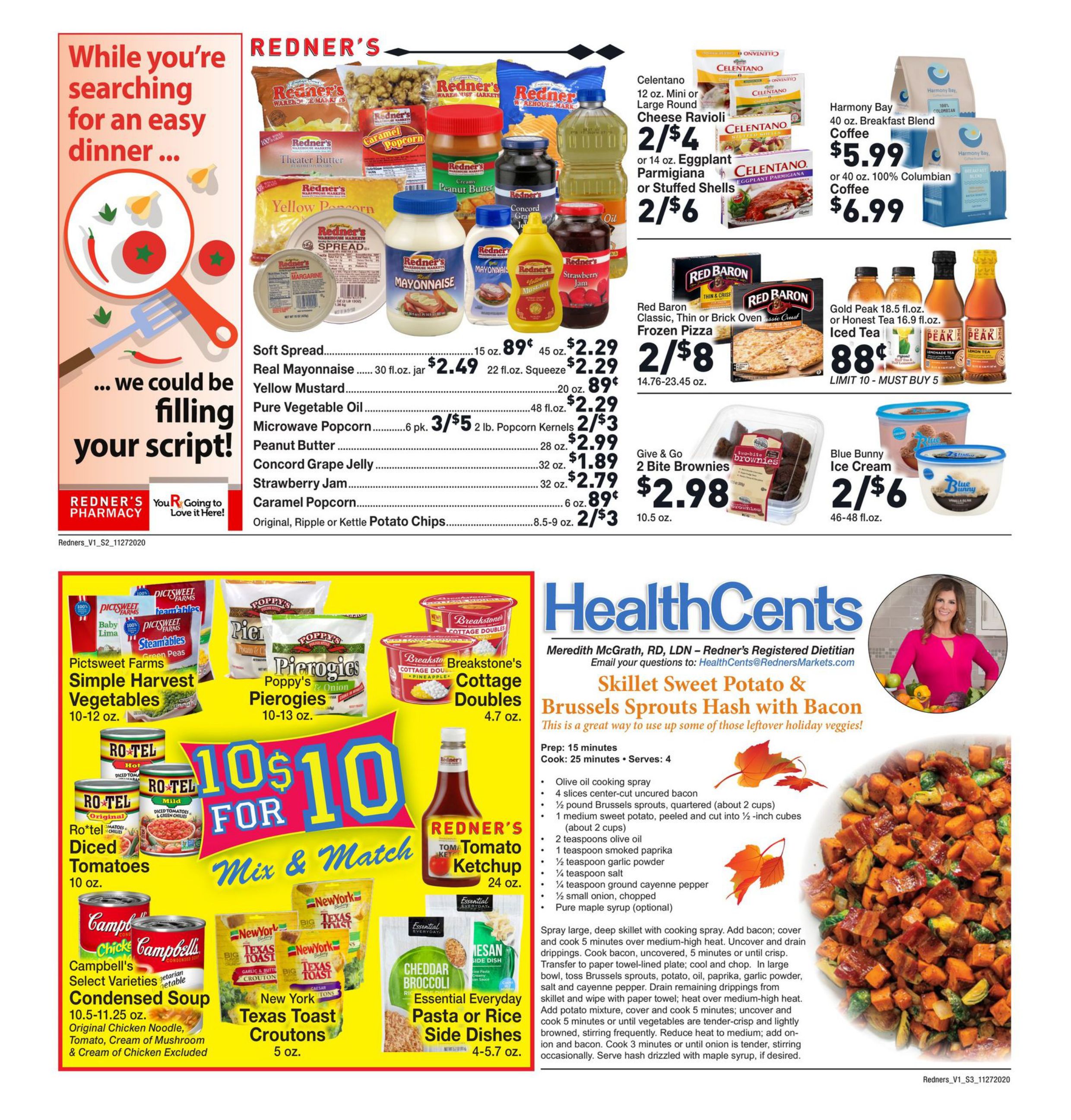 Redner's Markets Thanksgiving Weekly Ad Flyer November 26 to December 2, 2020