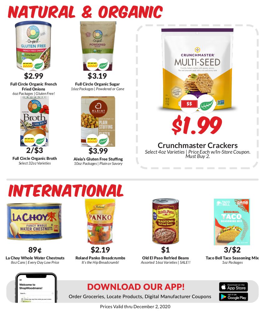 Woodman's Market (WI) TThanksgiving Weekly Ad Flyer November 26 to December 2, 2020
