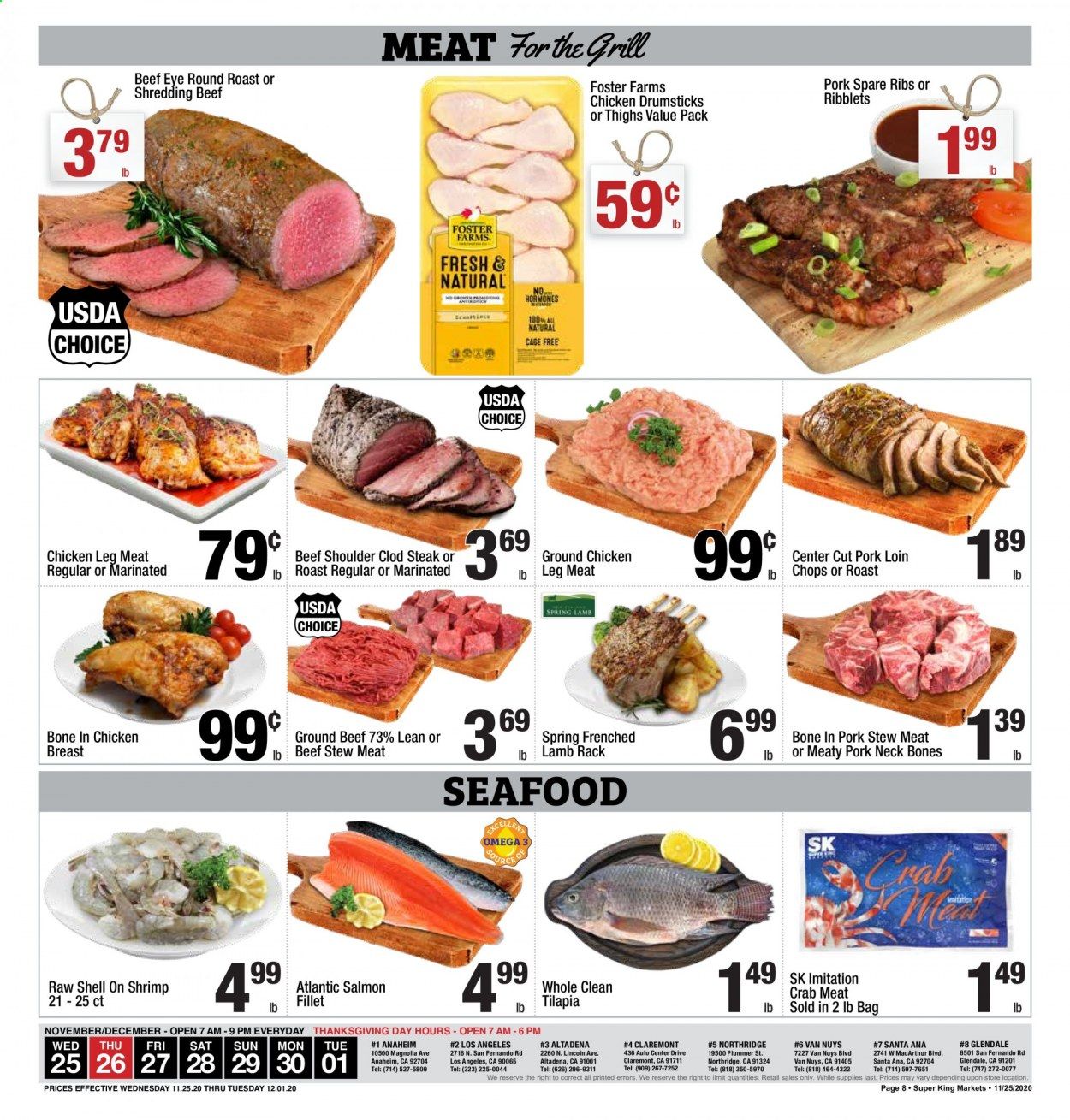 Super King Markets (CA) Weekly Ad Flyer November 25 to December 1