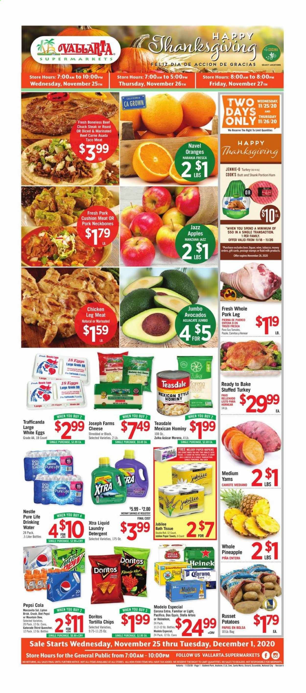 Vallarta (CA) Weekly Ad Flyer November 25 to December 1