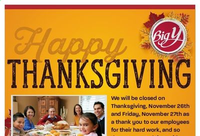 Big Y (CT, MA) Weekly Ad Flyer November 26 to November 27