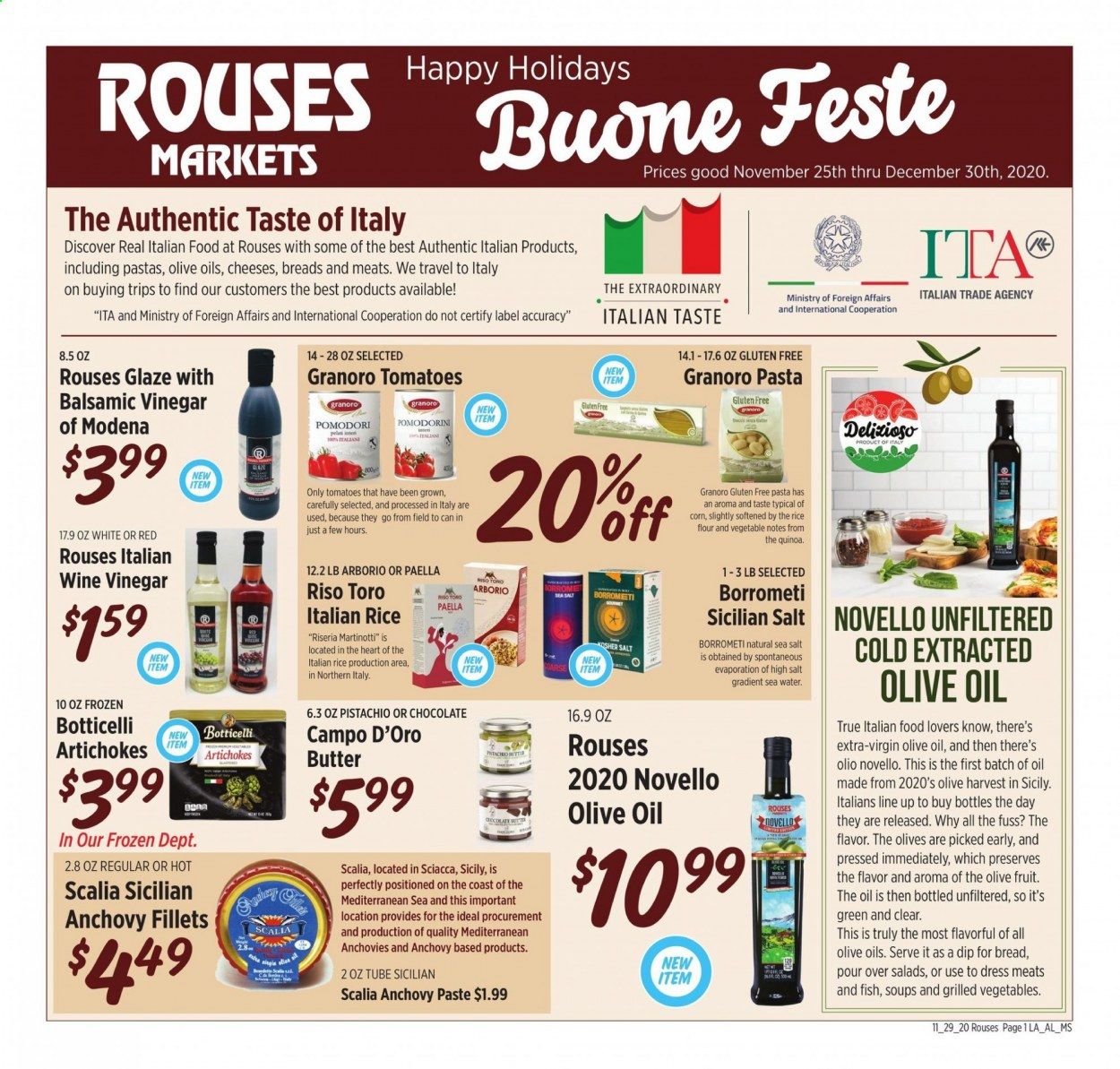 Rouses Markets (AL, LA, MS) Weekly Ad Flyer November 25 to November 30
