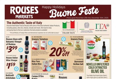 Rouses Markets (AL, LA, MS) Weekly Ad Flyer November 25 to November 30