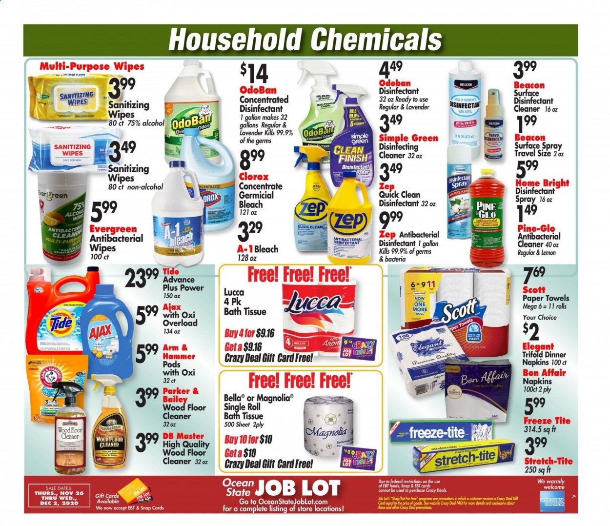 Ocean State Job Lot Weekly Ad Flyer November 26 to December 2