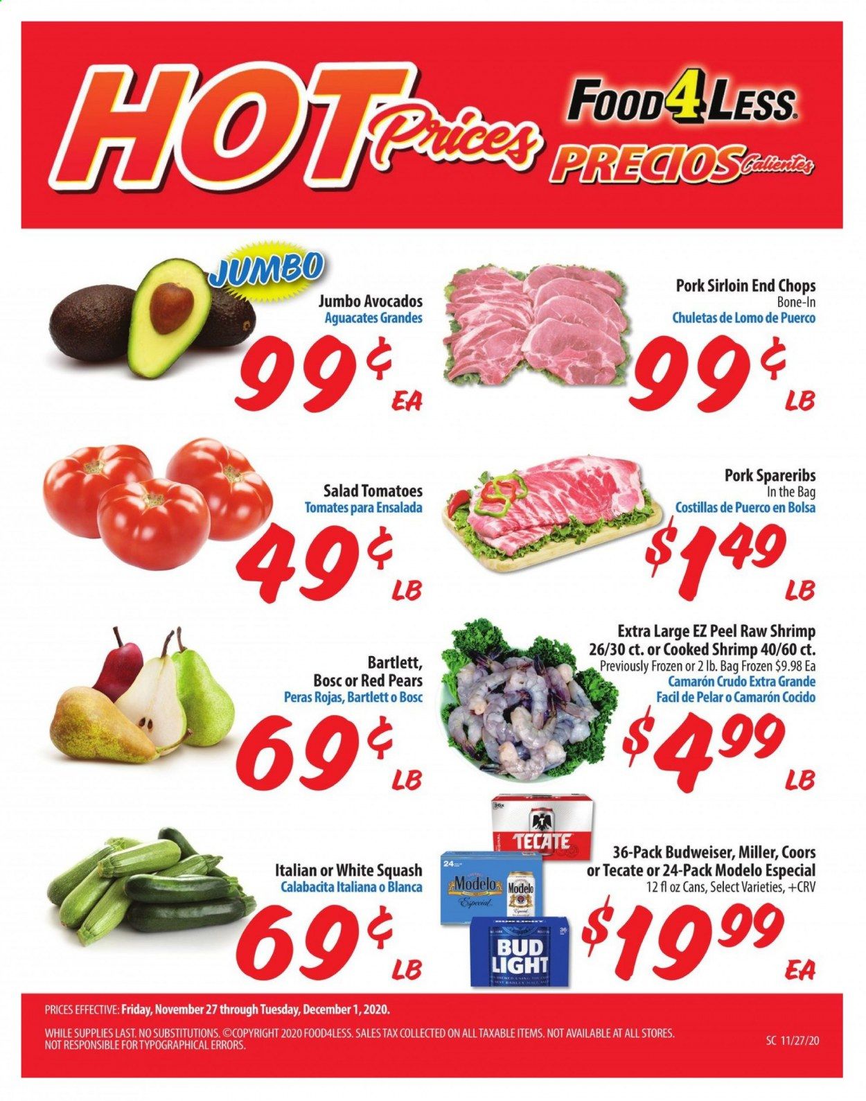 Food 4 Less (CA) Weekly Ad Flyer November 27 to December 1
