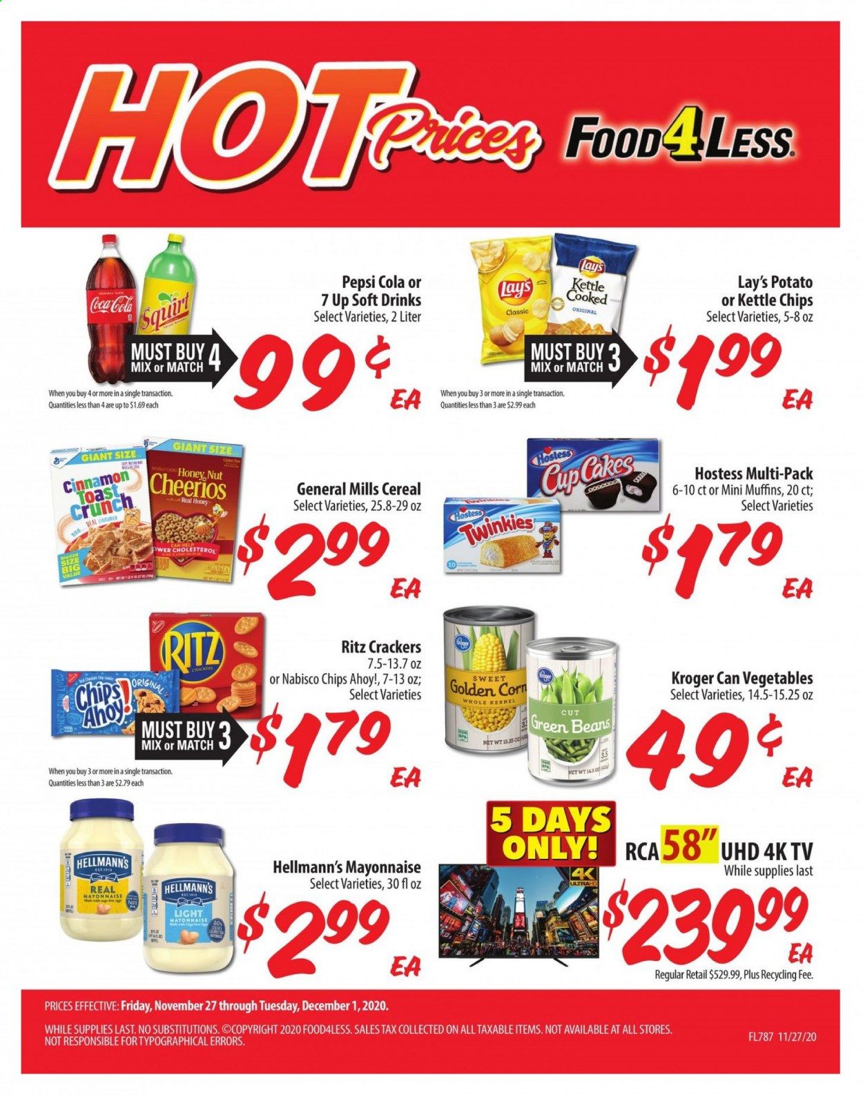 Food 4 Less (IN) Weekly Ad Flyer November 27 to December 1