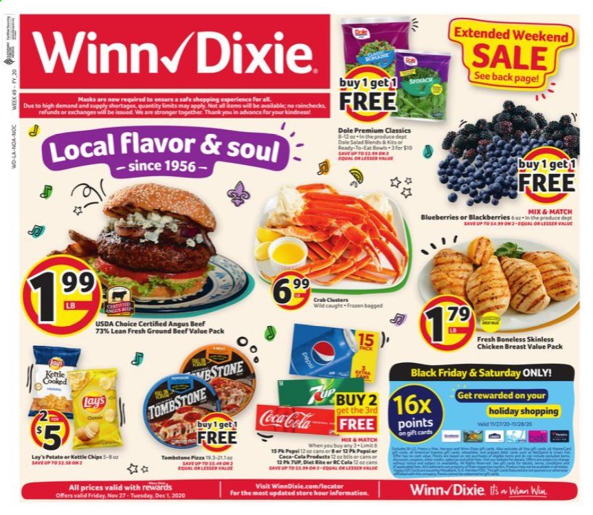 Winn Dixie (AL, FL, GA, LA, MS) Weekly Ad Flyer November 27 to December 1