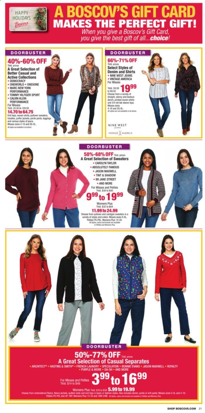 Boscov's Weekly Ad Flyer November 25 to November 29
