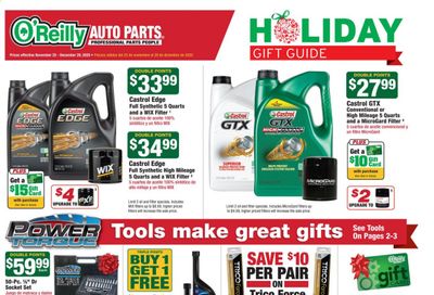 O'Reilly Auto Parts Weekly Ad Flyer November 25 to December 29