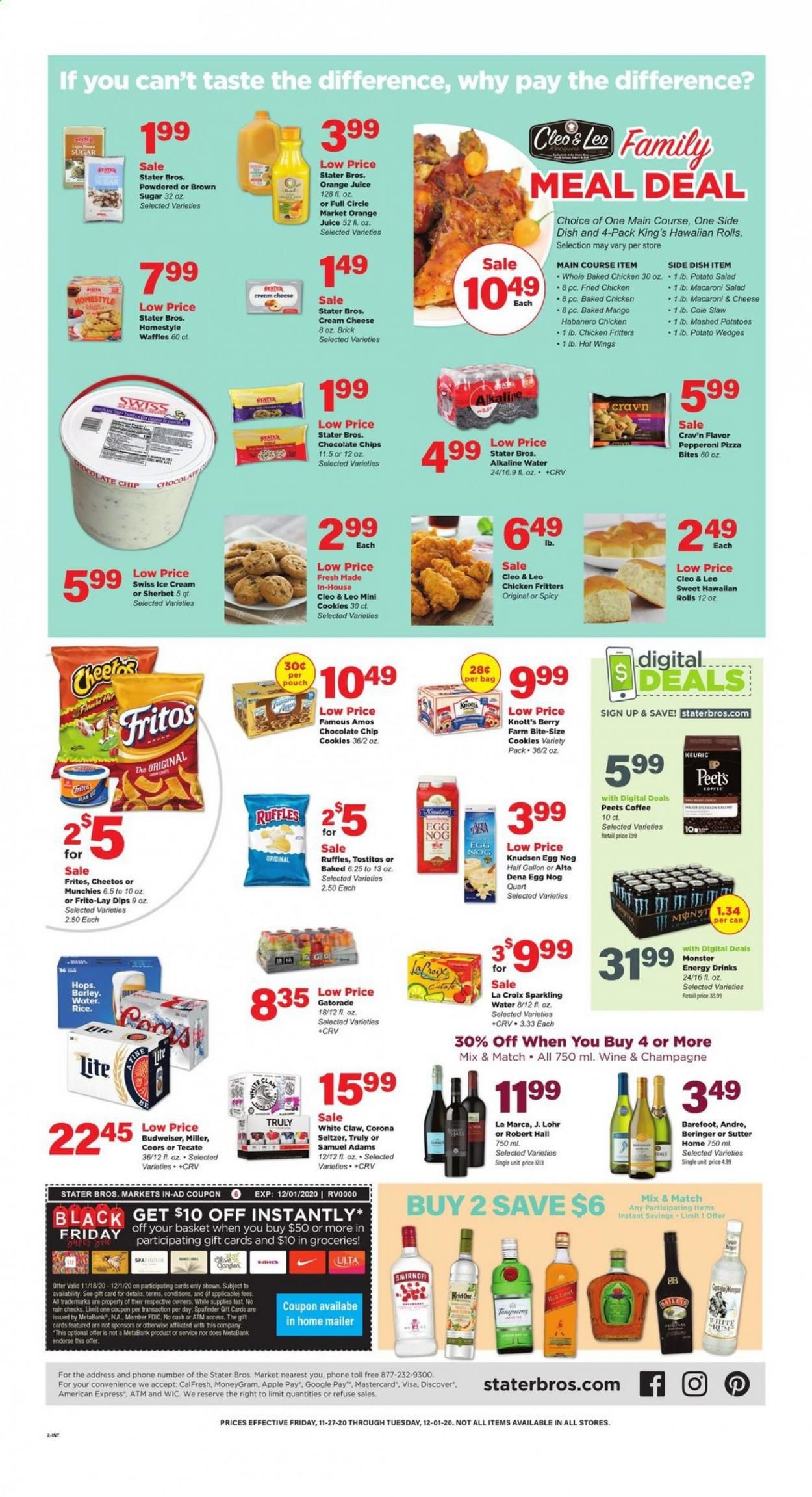Stater Bros. Weekly Ad Flyer November 27 to December 1