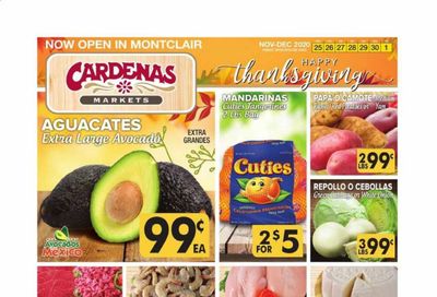 Cardenas (CA, NV) Weekly Ad Flyer November 25 to December 1