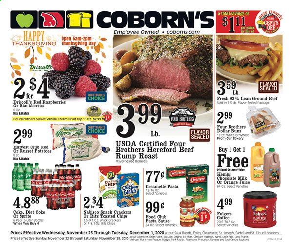 Coborn's (MN, SD) Weekly Ad Flyer November 25 to December 1
