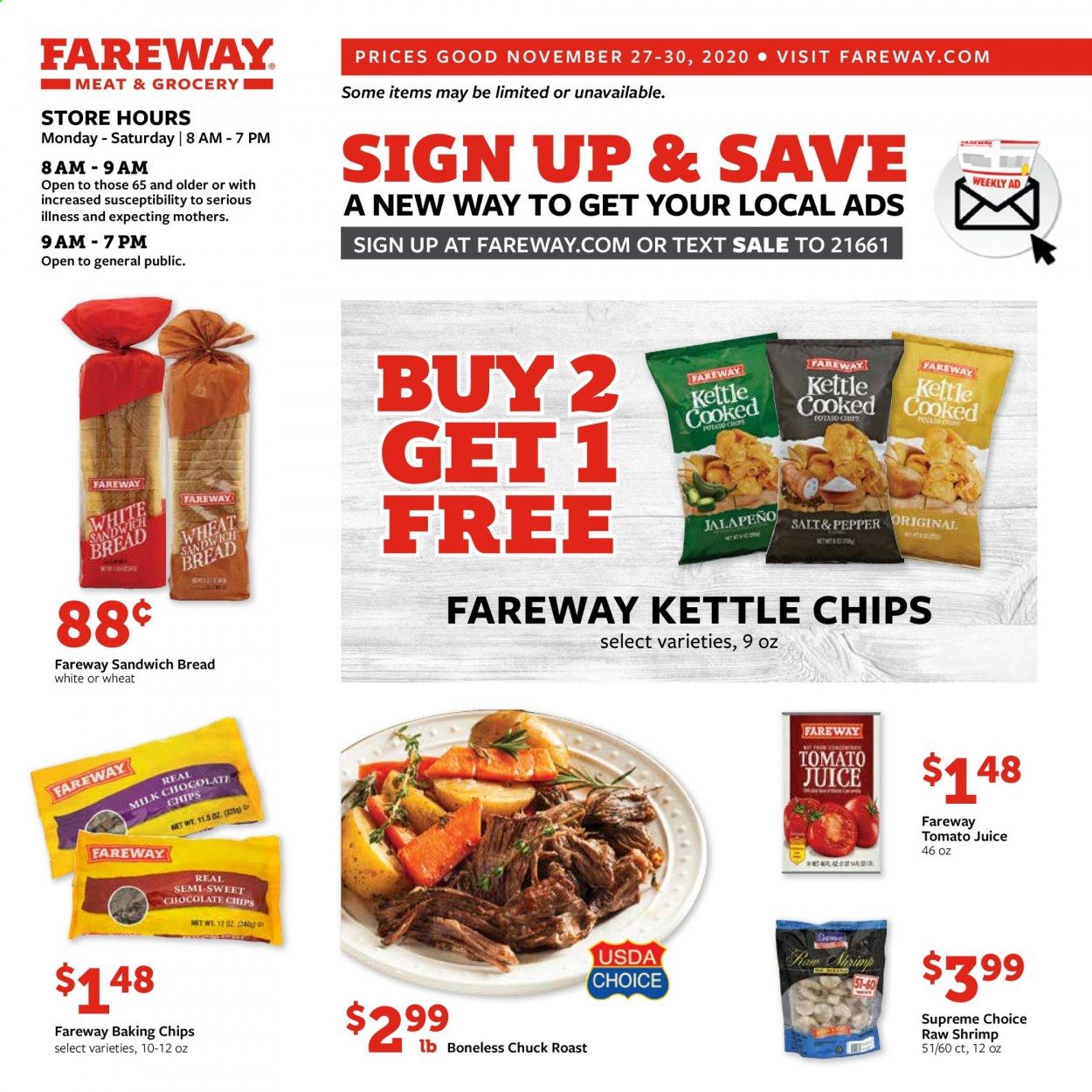 Fareway (IA, IL, MN, MO, NE, SD) Weekly Ad Flyer November 27 to November 30
