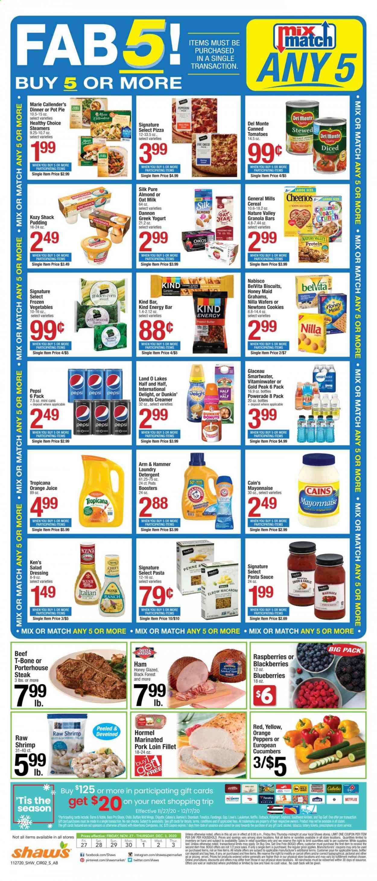 Shaw’s (MA, ME, NH, RI, VT) Weekly Ad Flyer November 27 to December 3