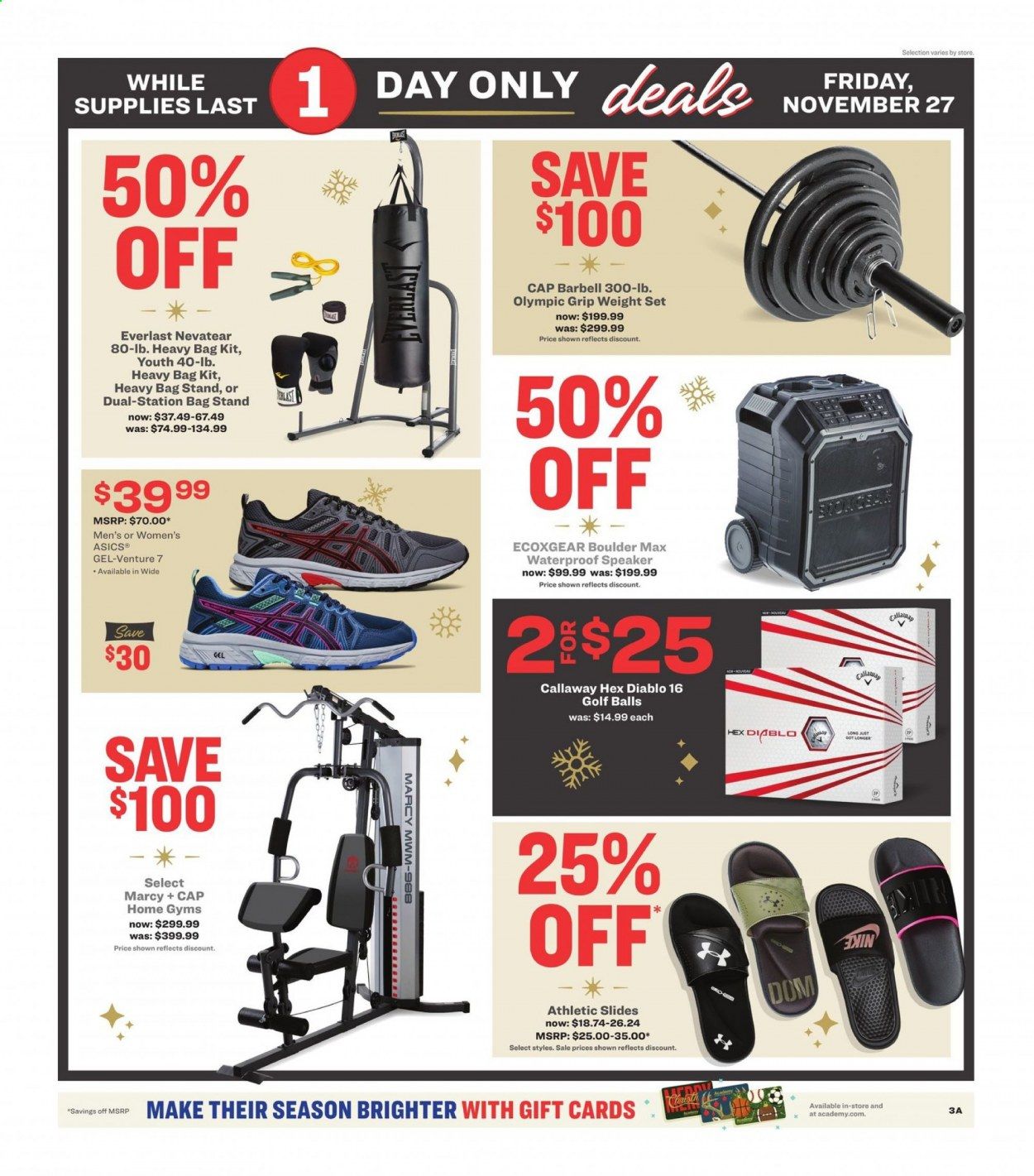 Academy Sports Weekly Ad Flyer November 27 to November 27