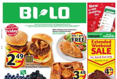 BI-LO Weekly Ad Flyer November 27 to December 1
