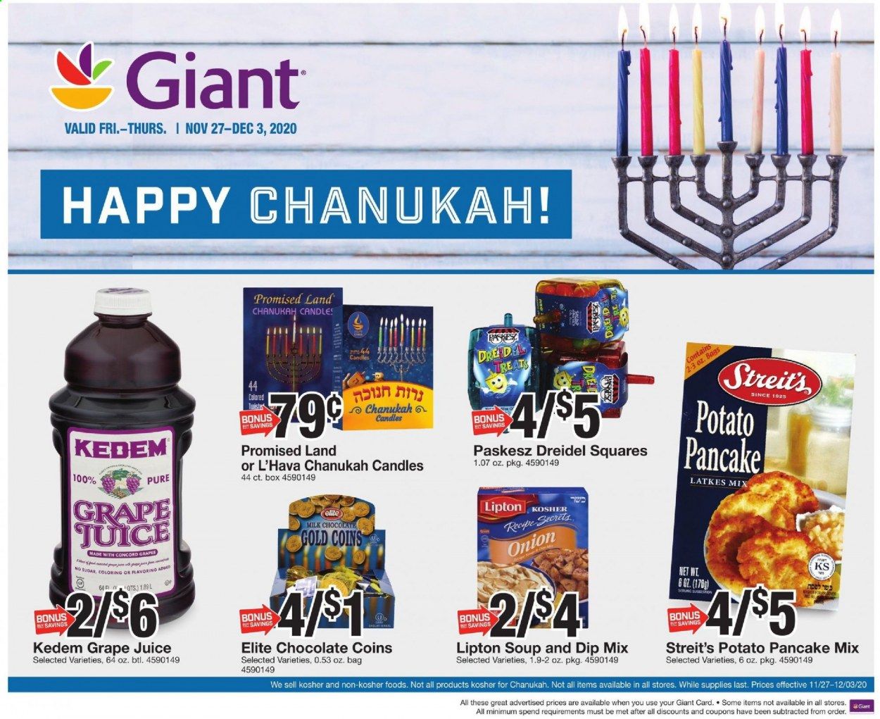 Giant Food Weekly Ad Flyer November 27 to December 3