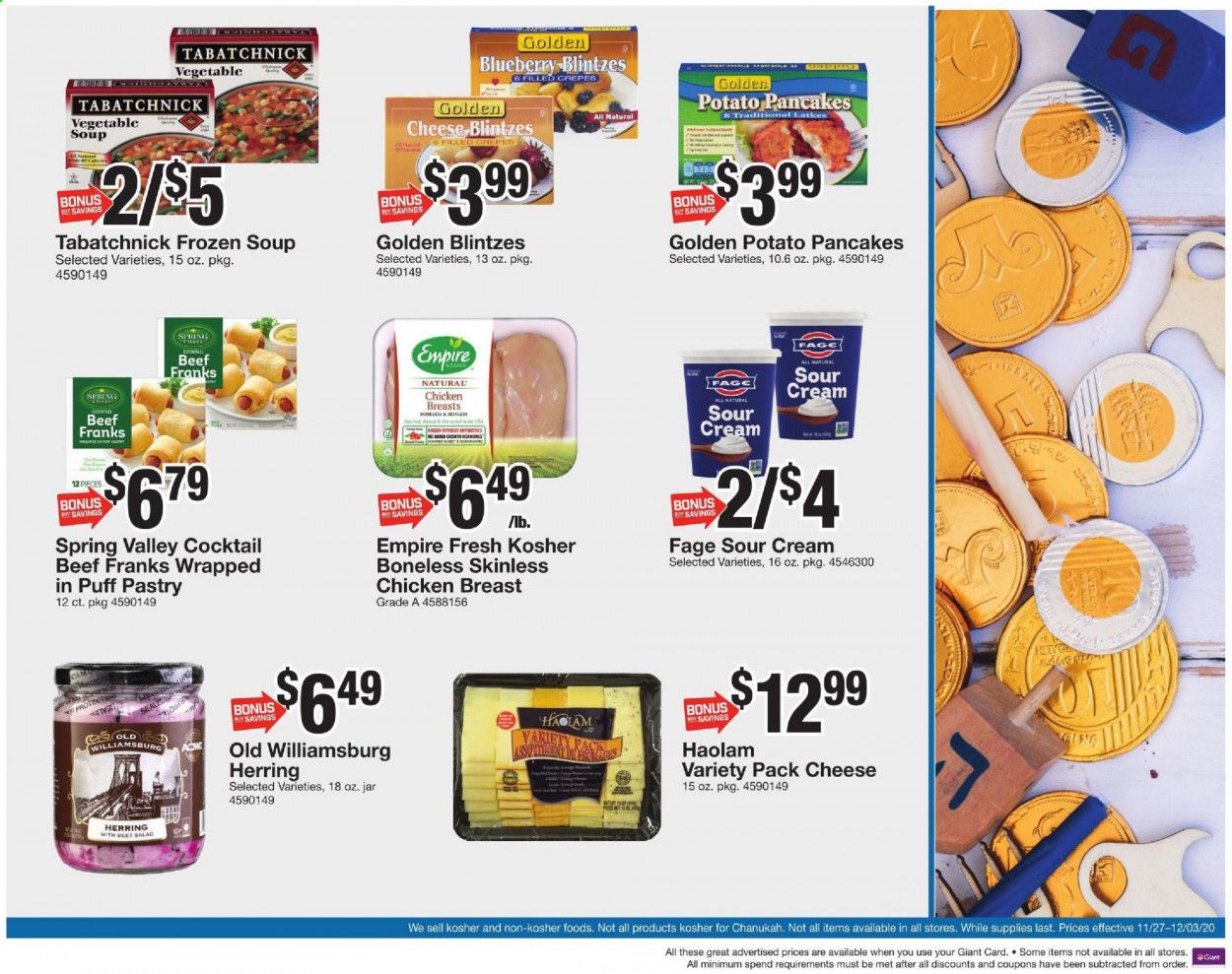 Giant Food Weekly Ad Flyer November 27 to December 3