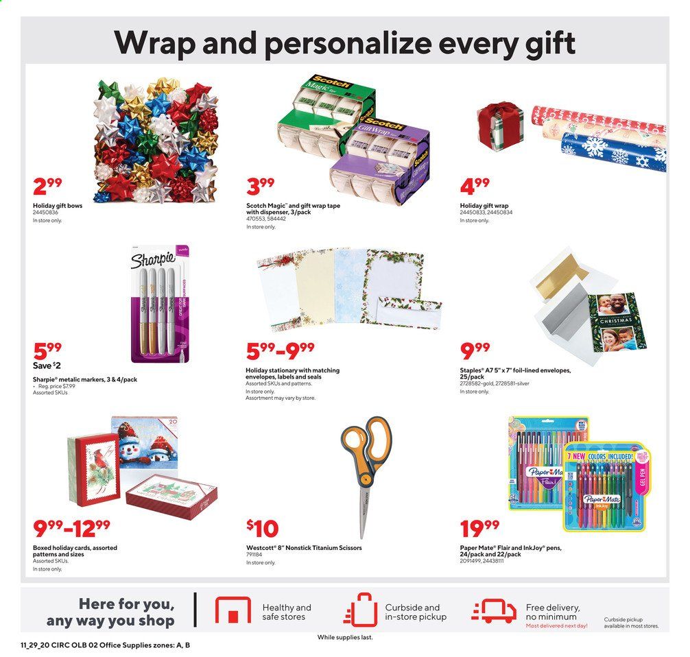Staples Weekly Ad Flyer November 29 to December 5