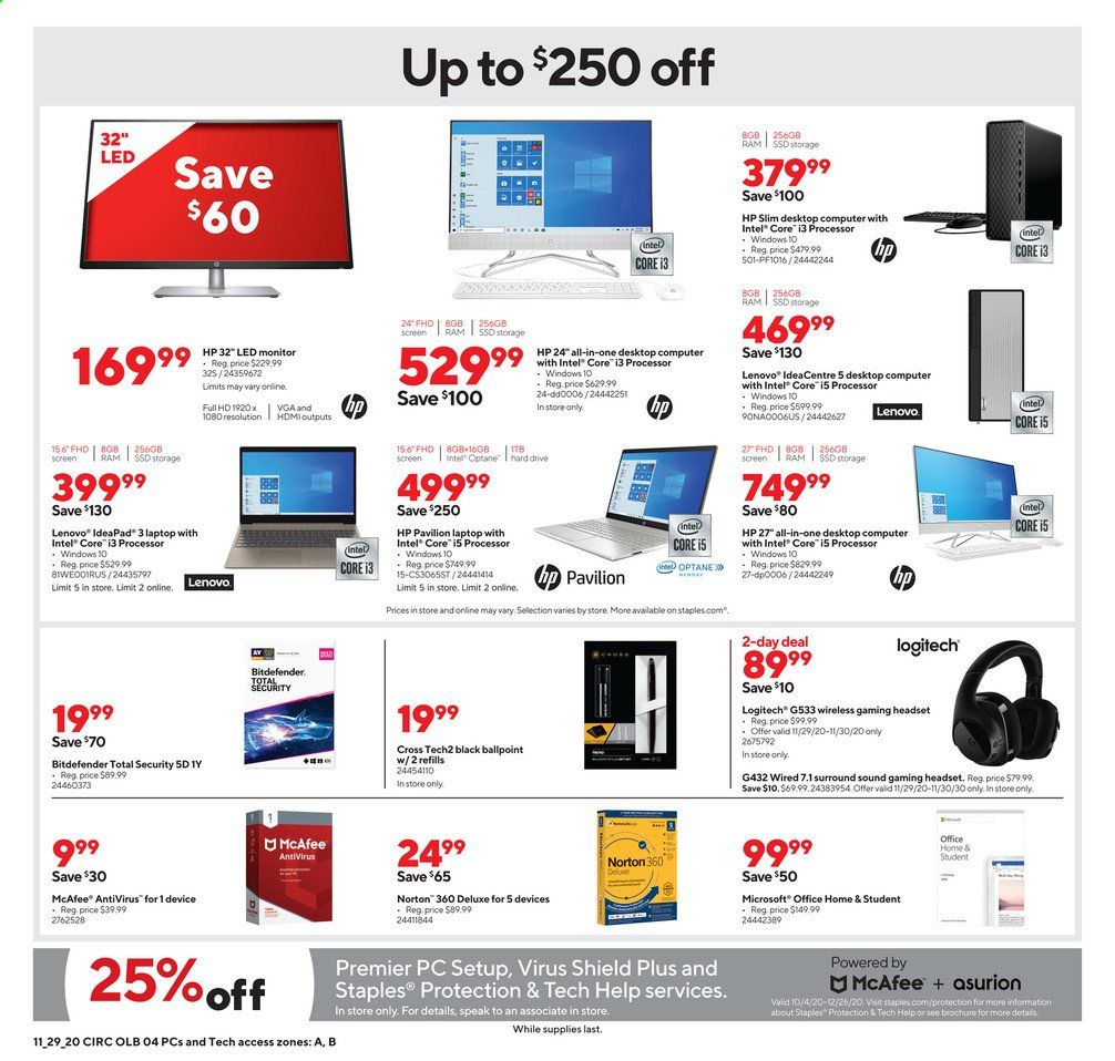 Staples Weekly Ad Flyer November 29 to December 5