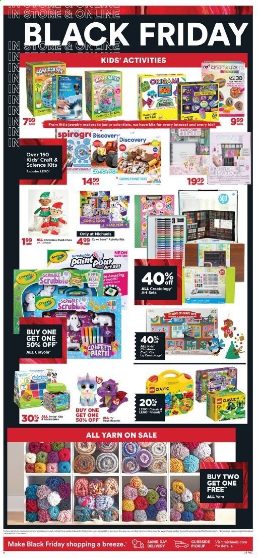 Michaels Weekly Ad Flyer November 25 to November 28