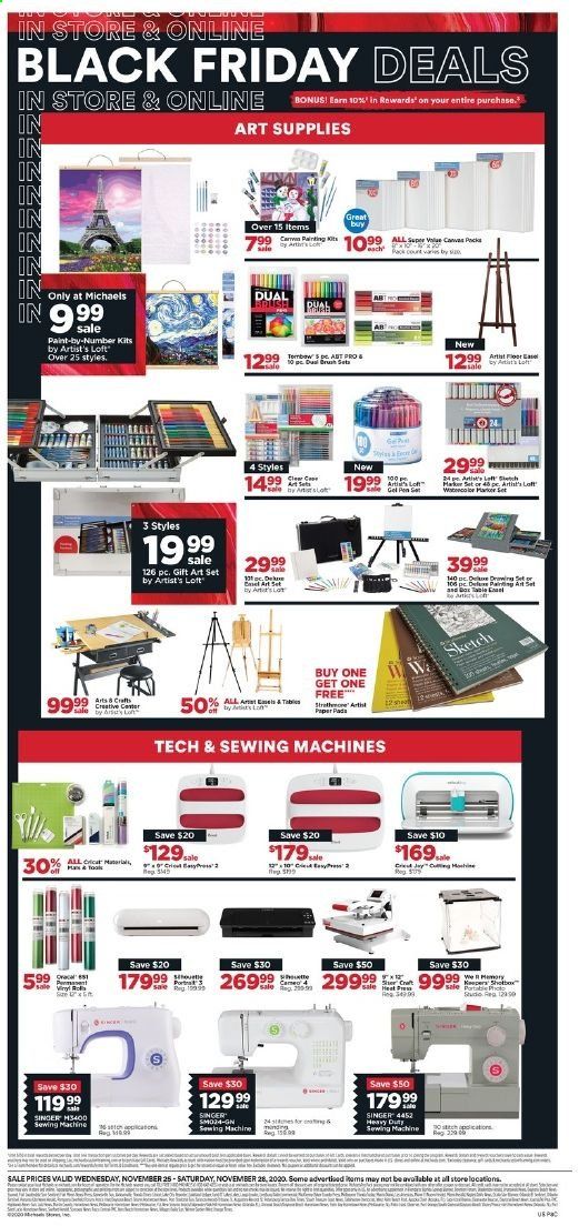 Michaels Weekly Ad Flyer November 25 to November 28
