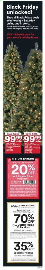Michaels Weekly Ad Flyer November 25 to November 28