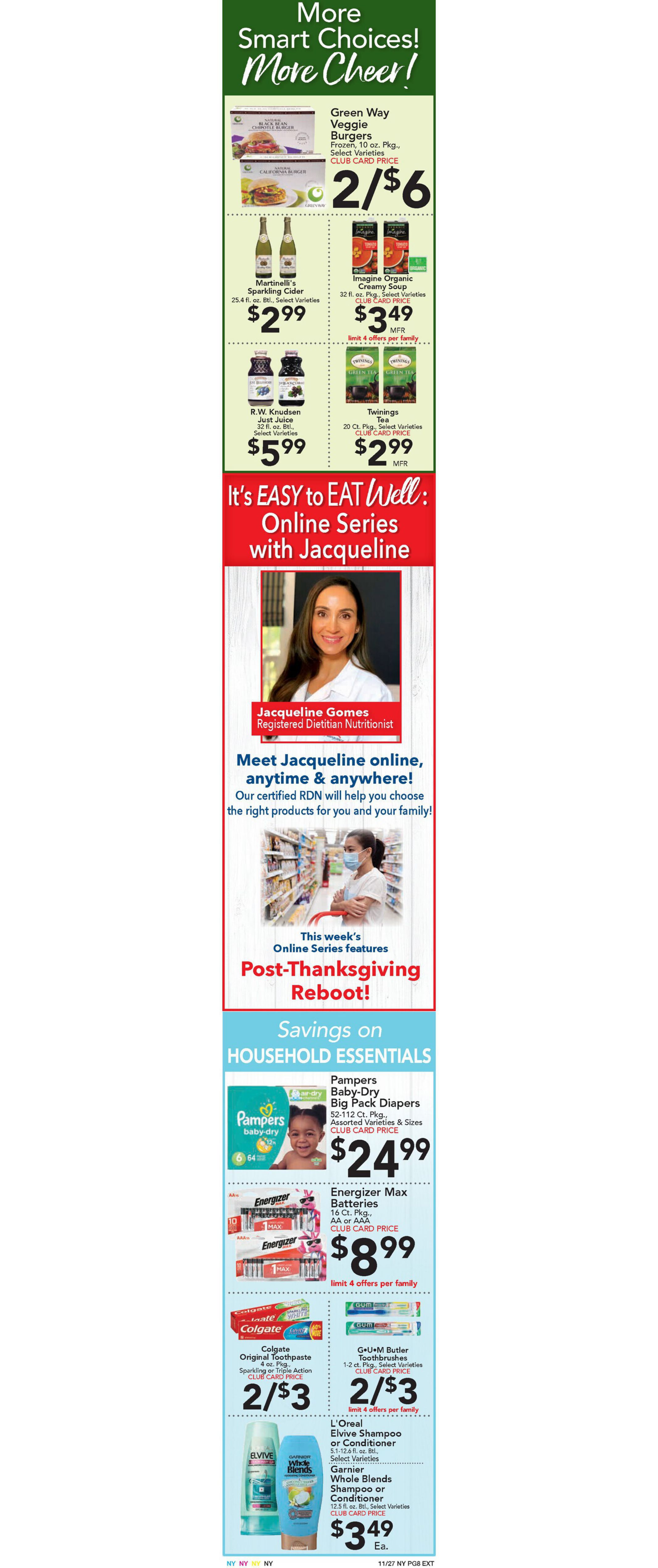 Brooklyn Harvest Market Weekly Ad Flyer November 27 to December 3, 2020